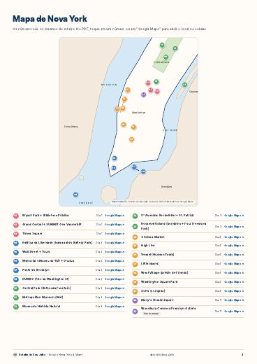 Página 3: mapa de Nova York